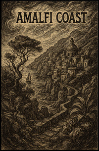 Amalfi Coast Poster Wall Art Coastal Decor Print Collection