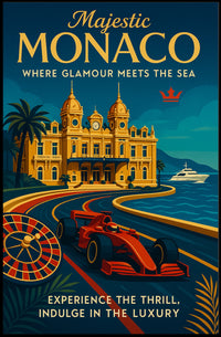 Majestic Monaco Poster