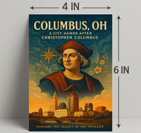 Columbus OH Tribute Poster Wall Art Print PosterGoat