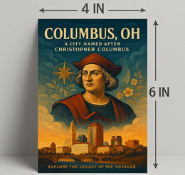 Columbus OH Tribute Poster Wall Art Print PosterGoat