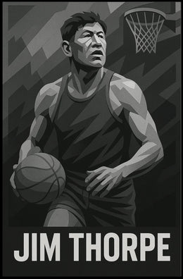 Jim Thorpe Legacy Minimalist Art Poster