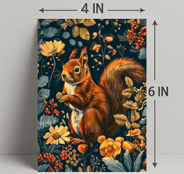 Red Squirrel in Enchanted Nature Animal Poster