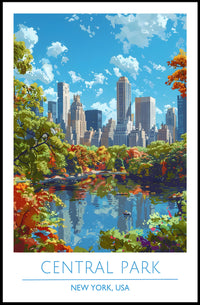 Central Park in Autumn Poster