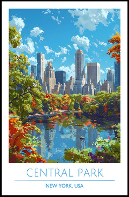Central Park in Autumn Poster