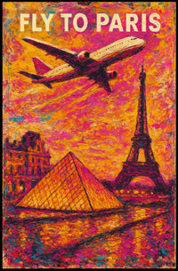 Fly To Paris Poster