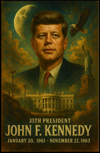 John Kennedy Historic Neoclassical Realism Poster