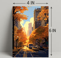 Autumn In The City Poster PosterGoat