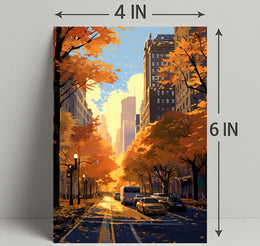 Autumn In The City Poster PosterGoat