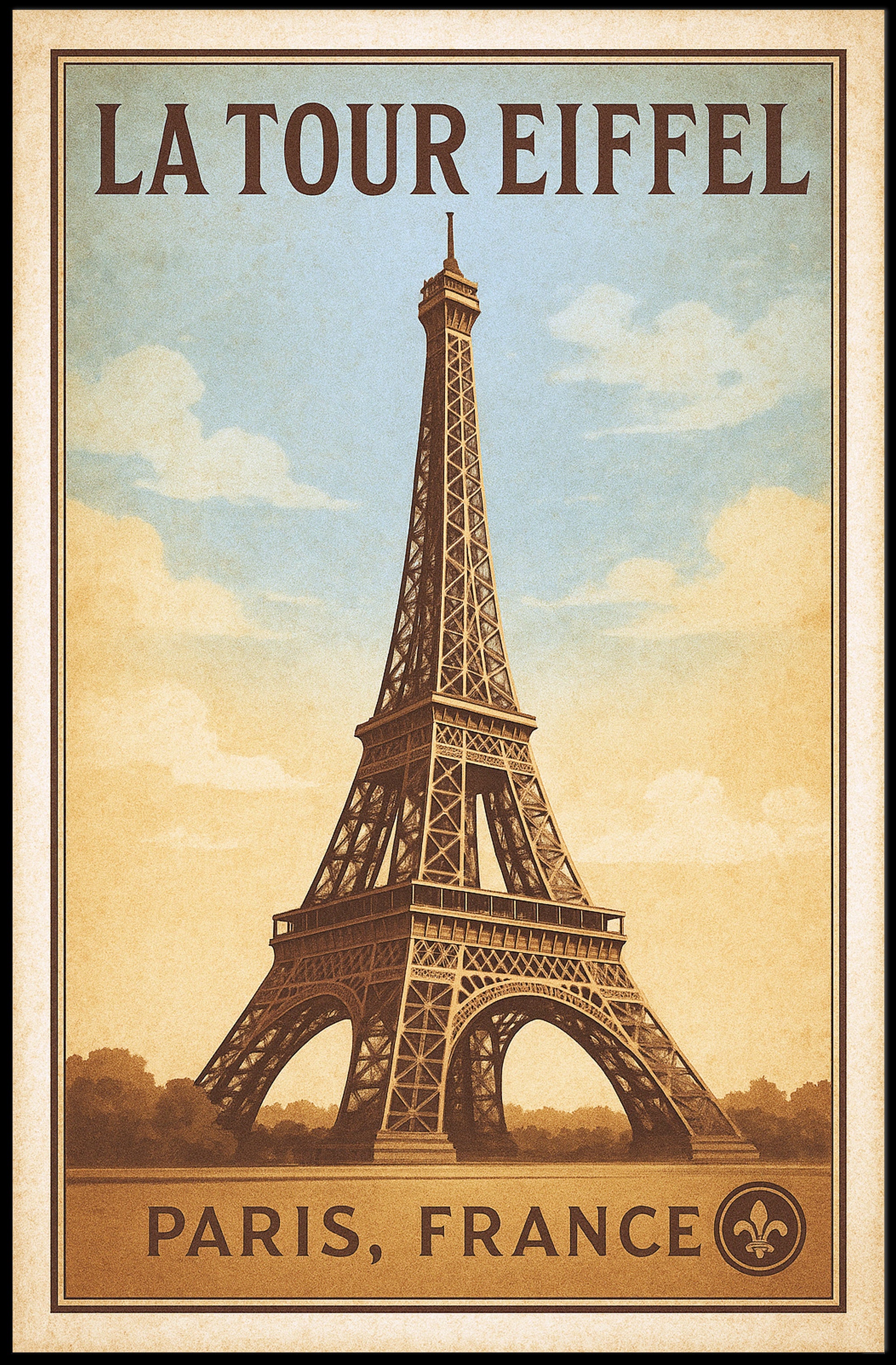 La Tour Eiffel Poster PosterGoat