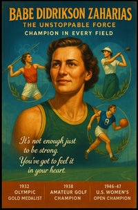 Babe Didrikson Zaharias The Unstoppable Force Poster