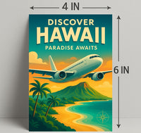 Discover Hawaii Vintage Travel Poster PosterGoat