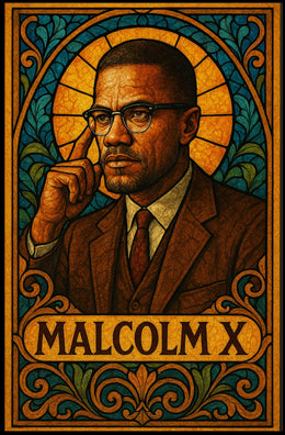 Malcolm X Iconic Leader Poster