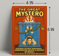 The Great Mystero Underwater Escape Poster PosterGoat
