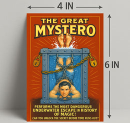 The Great Mystero Underwater Escape Poster PosterGoat