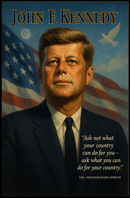 1960s Patriotic Poster: Inauguration, Peace, and Pride