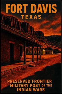Fort Davis, Texas Preserved Frontier Poster