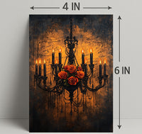 Chandelier Of Roses Poster