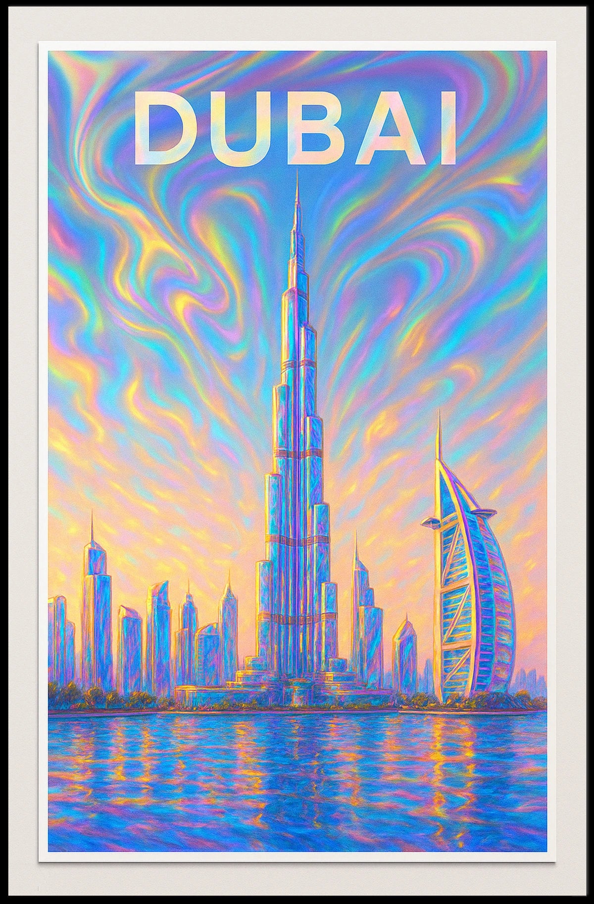 Dubai Skyline Poster