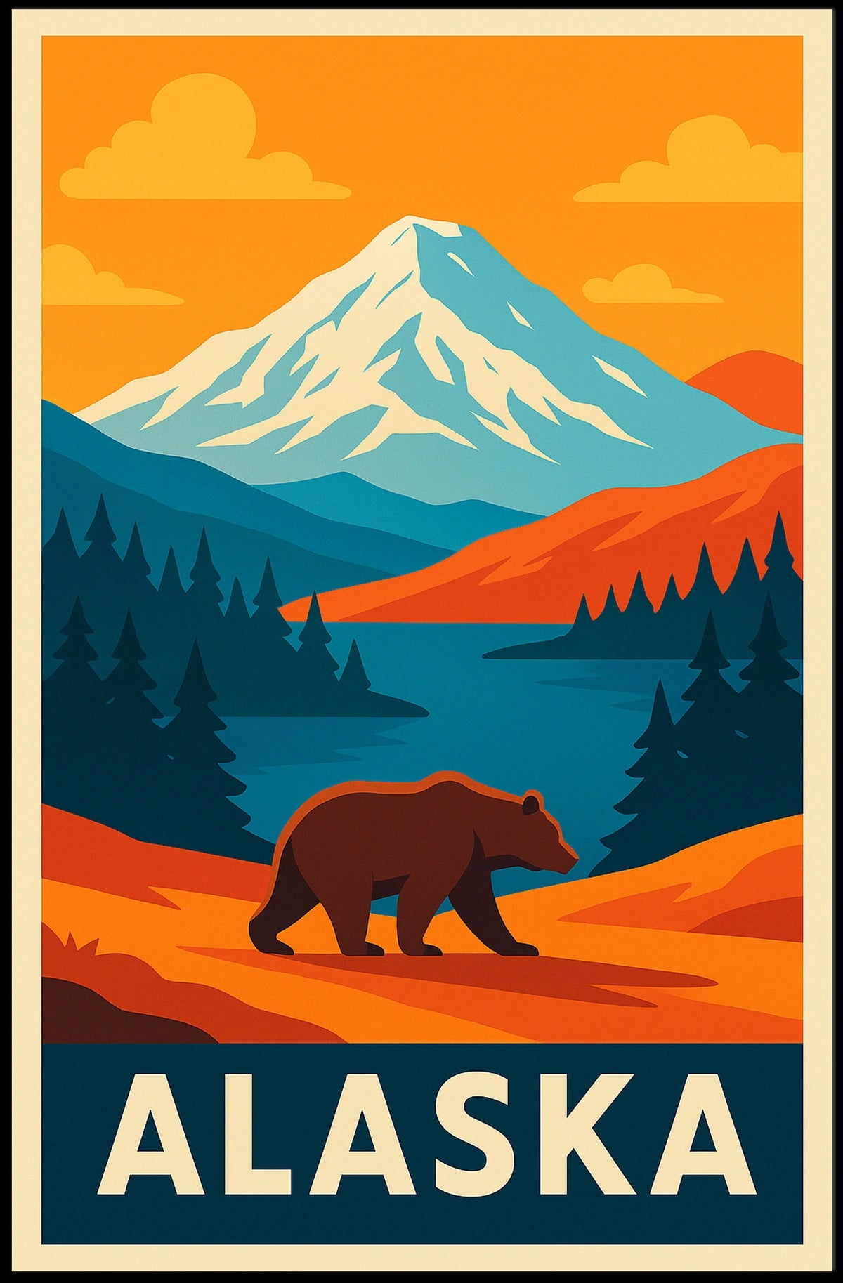Alaska Wilderness Poster