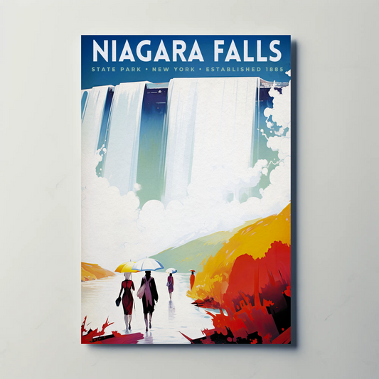 Niagara Falls State Park New York Vintage Poster