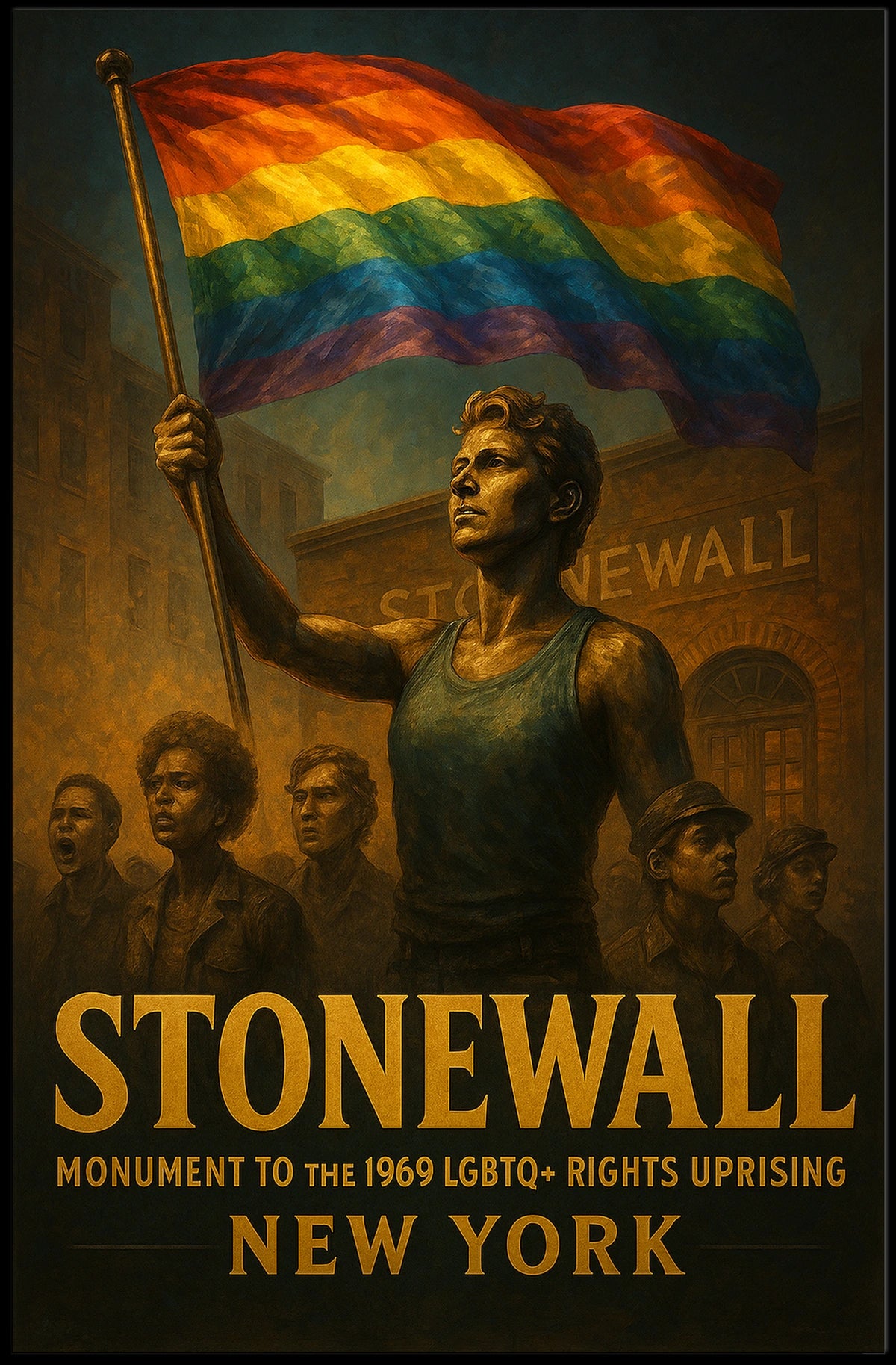 Stonewall Monument To The 1969 Lgbtq Poster