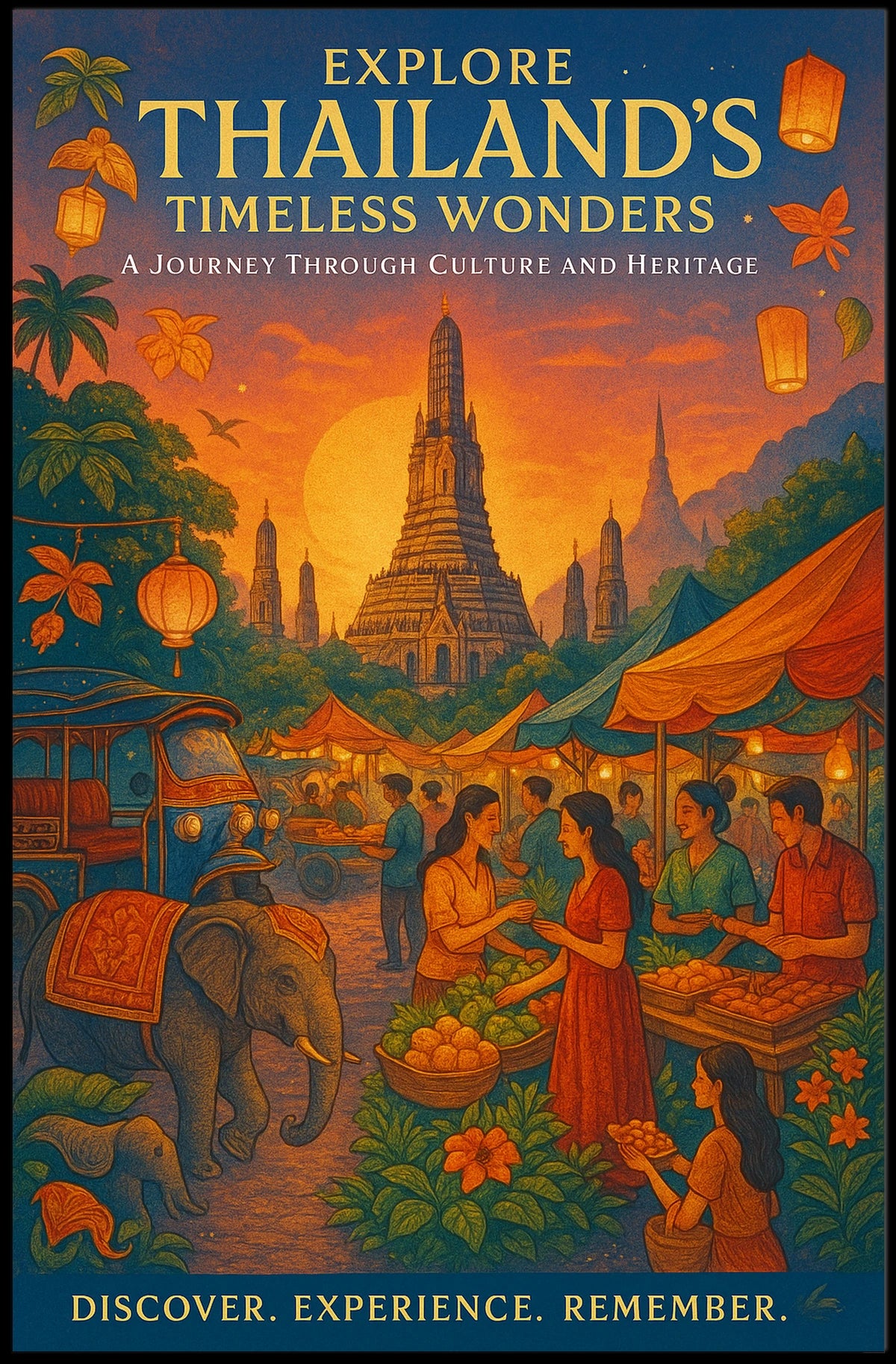 Explore Thailands Timeless Wonders Poster
