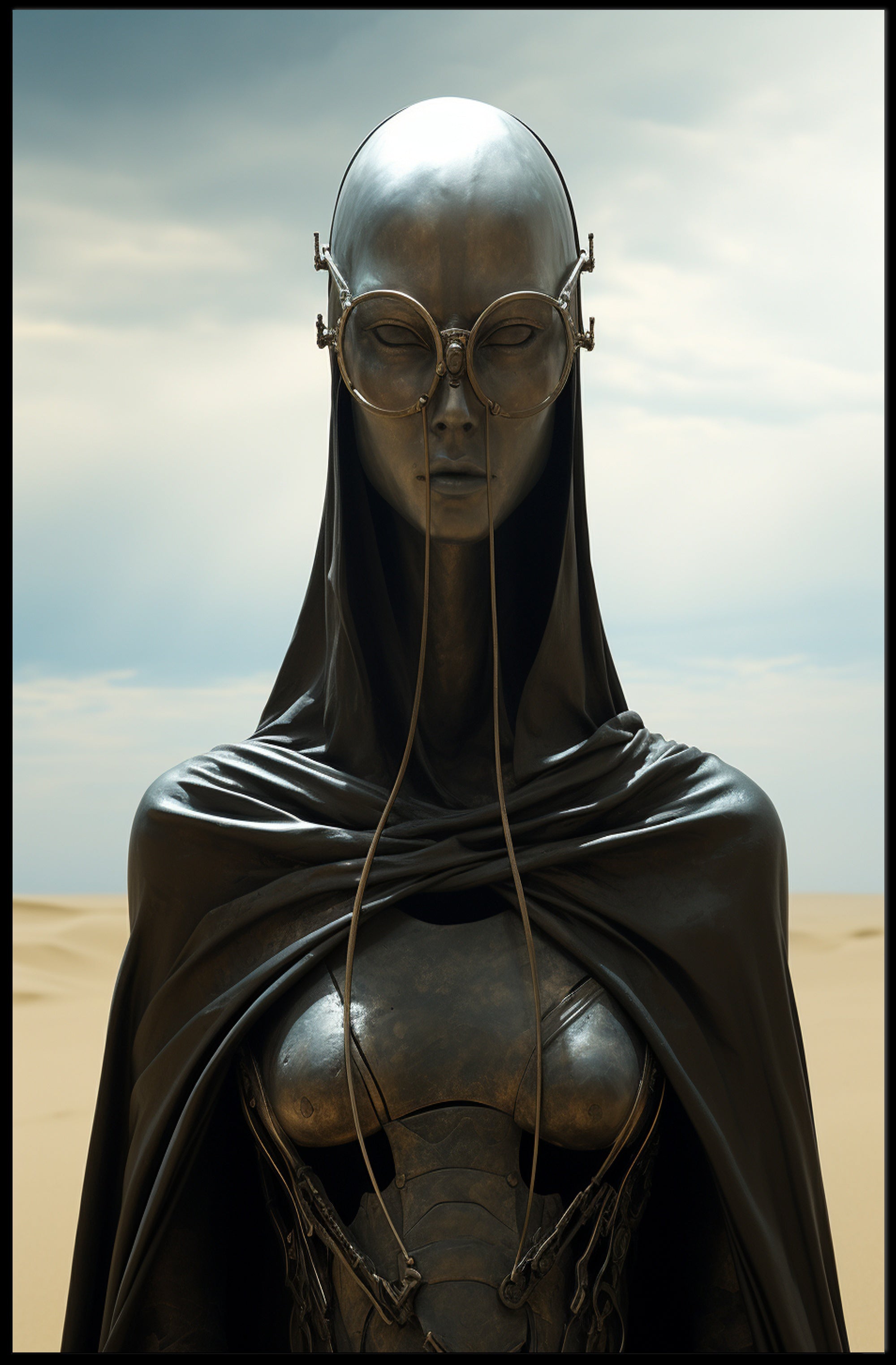 Futuristic Sentinel Poster