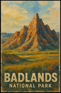 Badlands National Park Wanderlust Desert Scenic Poster