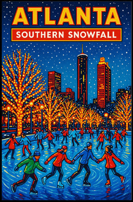 Atlanta Southern Snowfall Poster
