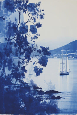 Tranquil Nautical Scene Vintage Artistic Exploration Poster