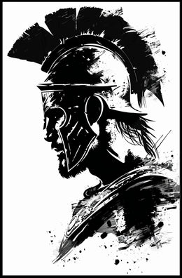 Warrior in Ink Poster PosterGoat