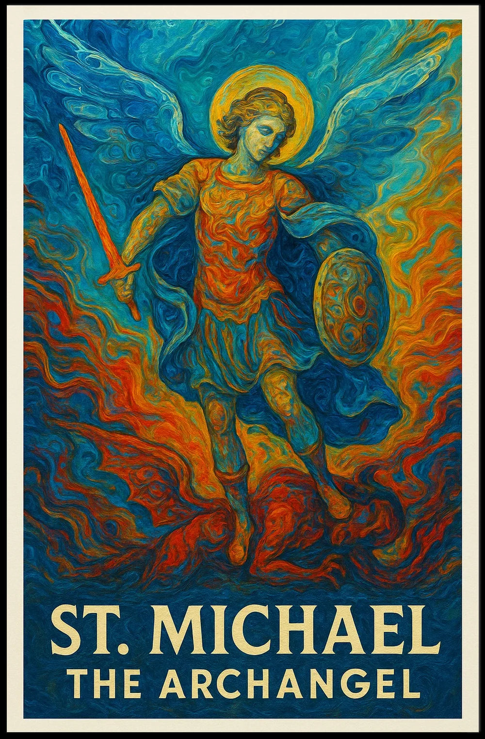 St. Michael the Archangel Spiritual Art Poster