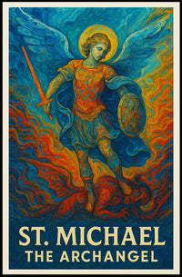 St. Michael the Archangel Spiritual Art Poster