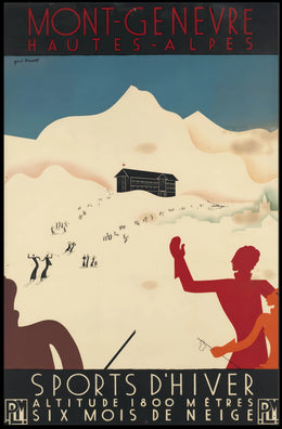 Montgenèvre Winter Sports Poster