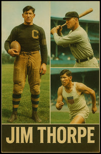 Jim Thorpe Legendary Athlete Poster