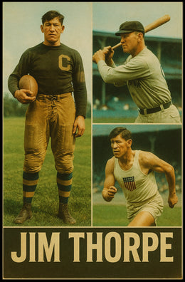 Jim Thorpe Legendary Athlete Poster