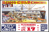 Clyde Beatty-Cole Bros. Circus Poster