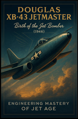 Douglas XB-43 Jetmaster Vintage Aviation Poster