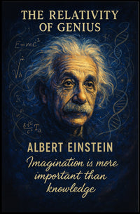 Einstein Relativity Vintage Art Poster: Inspire Creativity