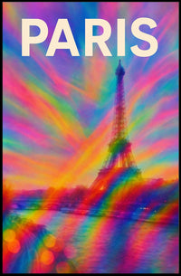 Paris In Vibrant Colors Poster