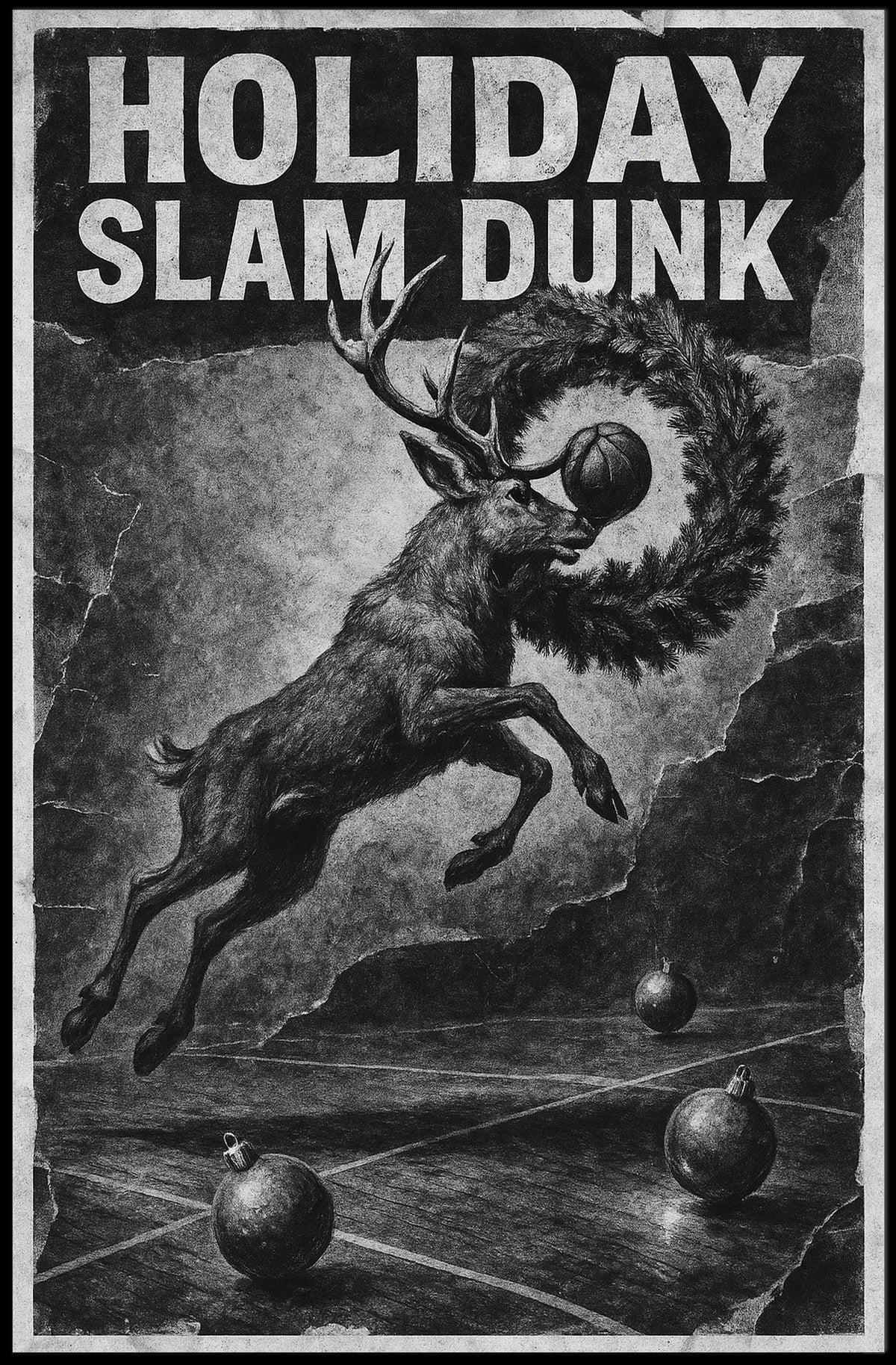 Holiday Slam Dunk Poster