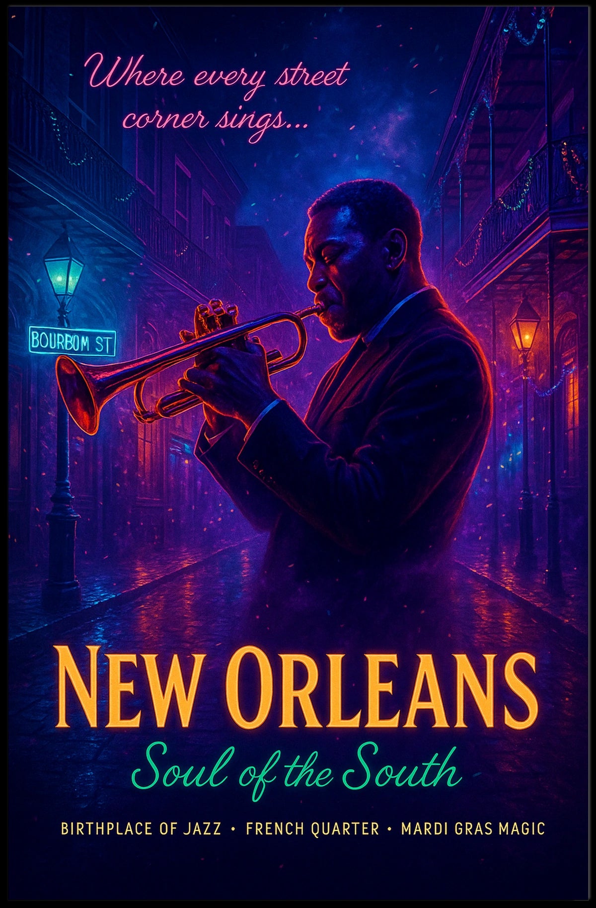 New Orleans Soul of the South Poster
