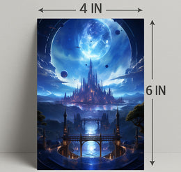 Celestial Cityscape Poster