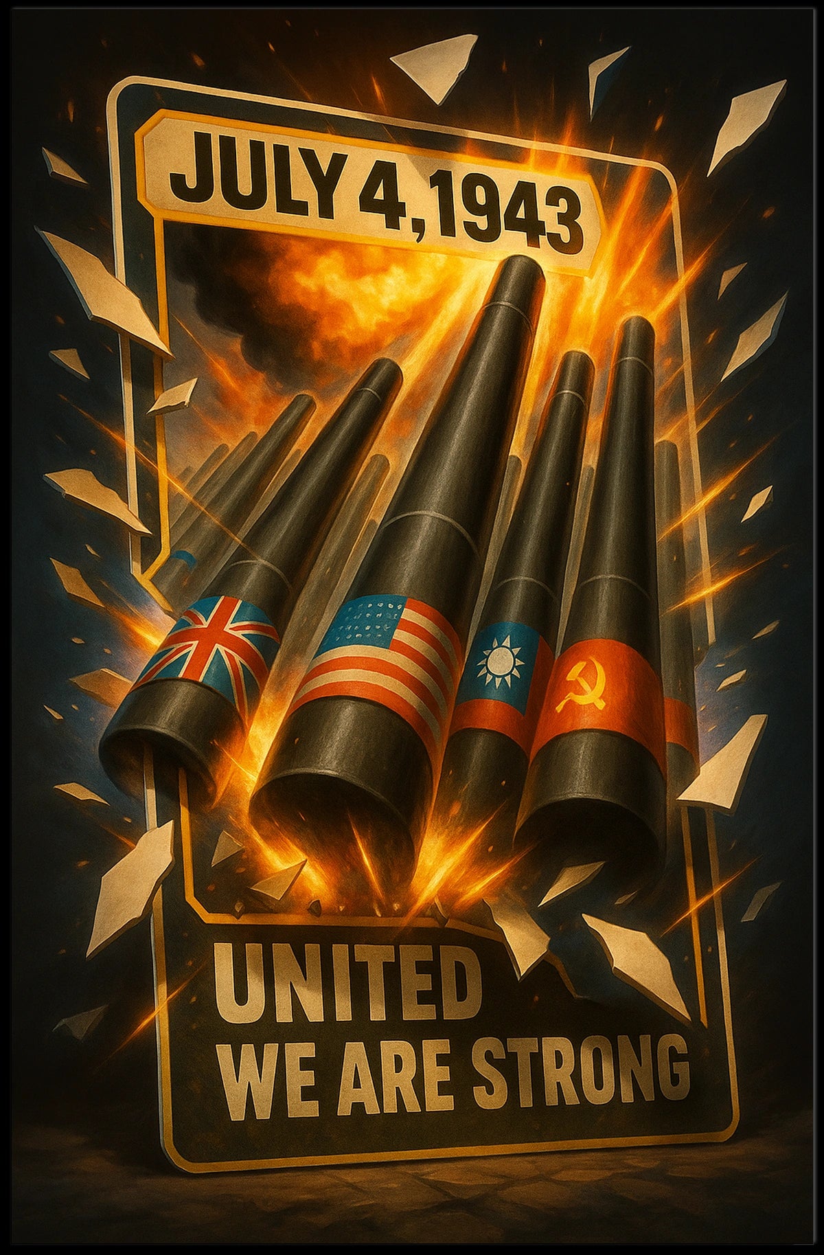 United We Are Strong July 4, 1943 Poster