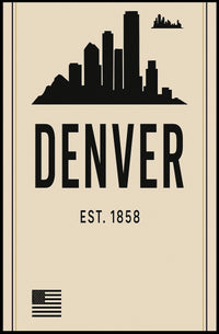 Denver Skyline Est. 1858 Poster