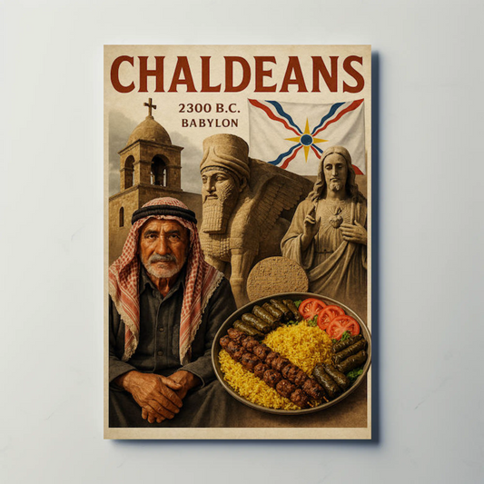 Chaldeans Babylon Culture Historic Food Travel Poster