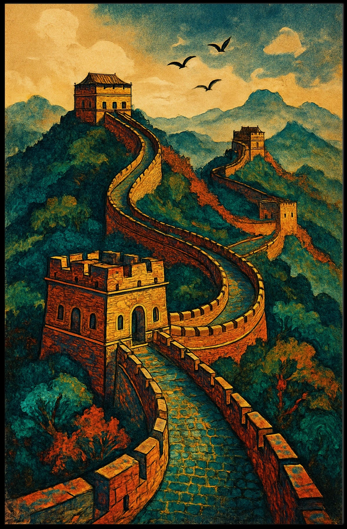 The Great Wall of China A Timeless Wonder Poster