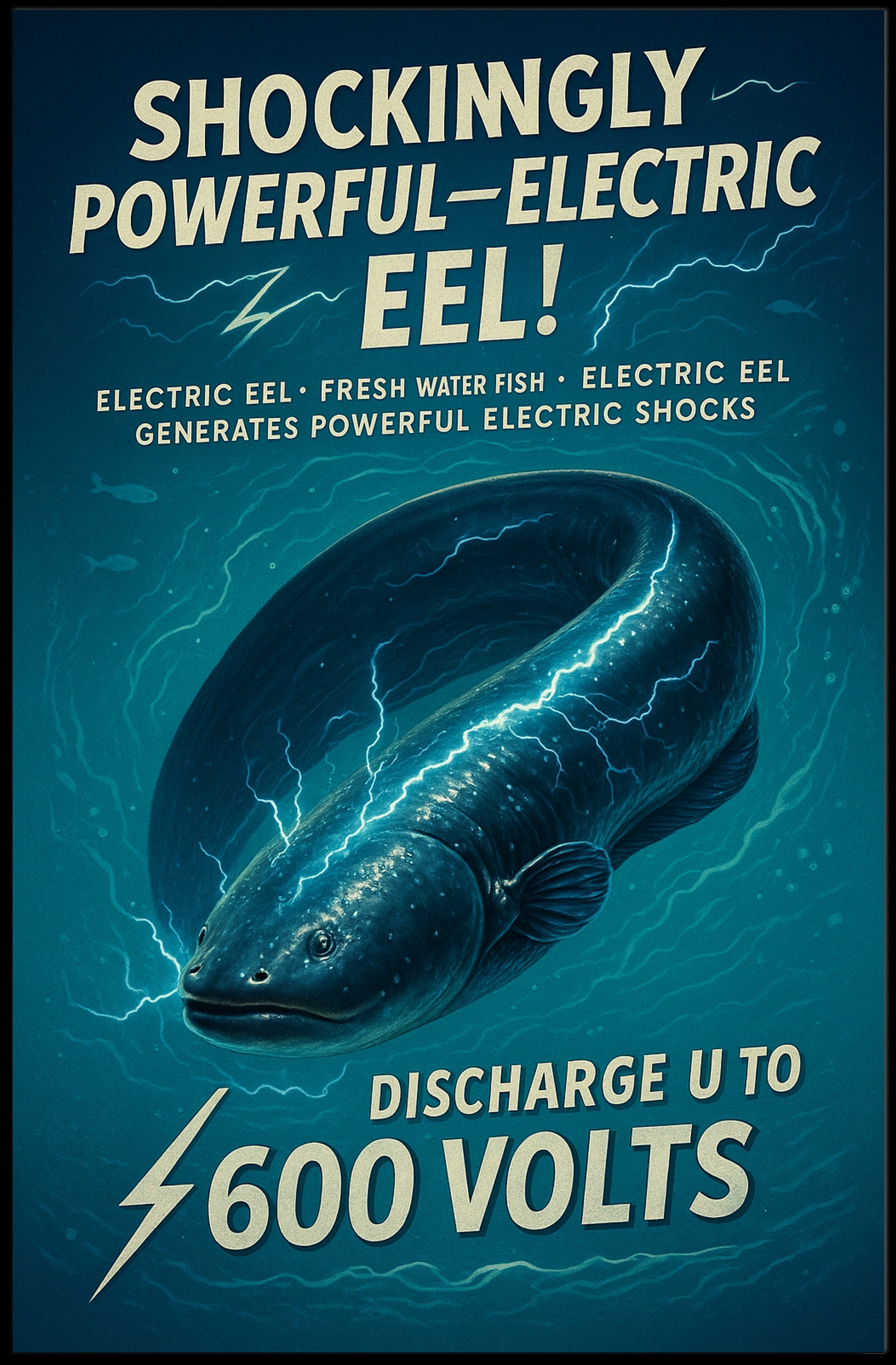 Shockingly Powerful Electric Eel Poster