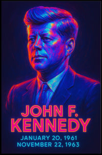 John F Kennedy Vintage Collectors Poster