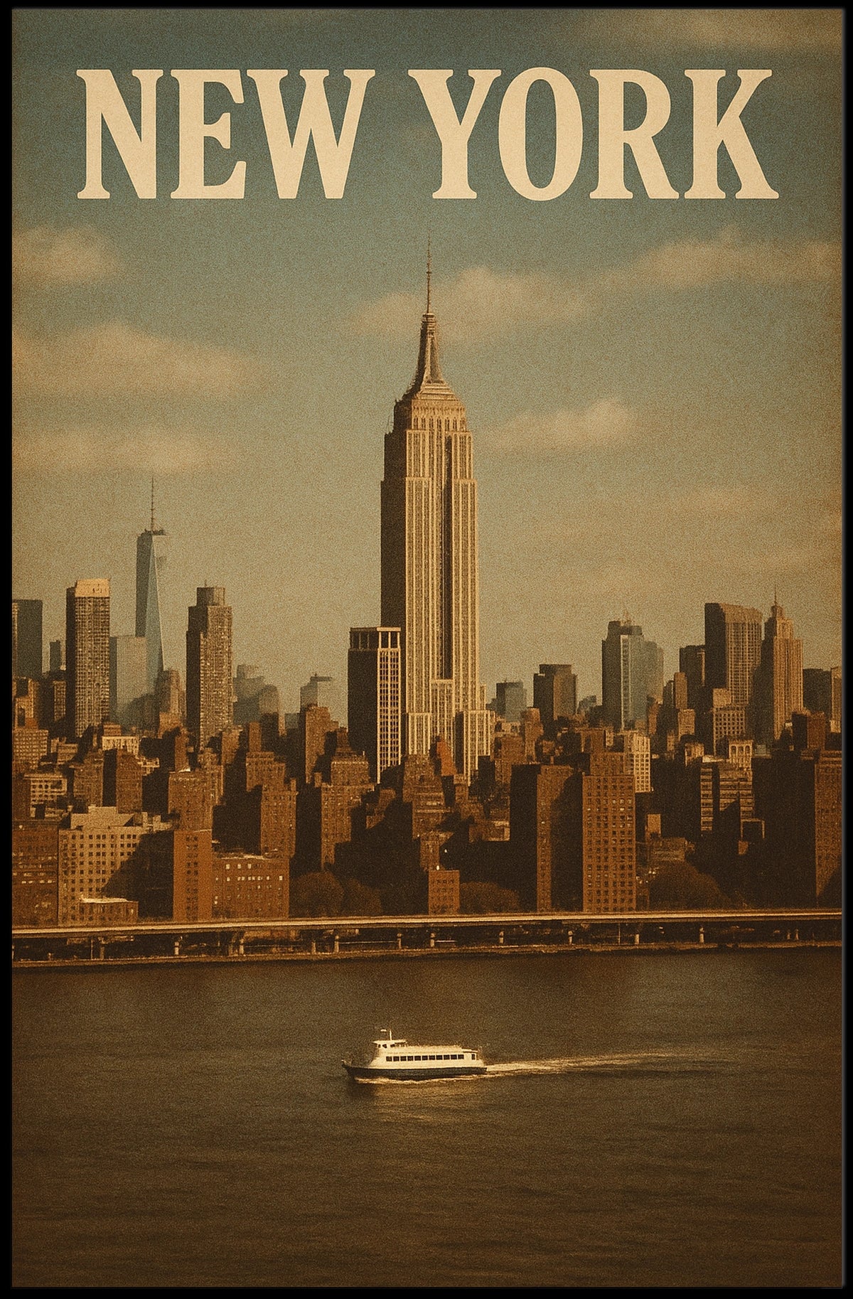 New York Cityscape Poster